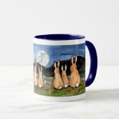 "Das Kaninchen im Mond" Tasse (VorderseiteRechts)