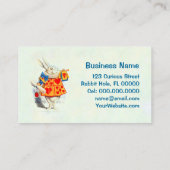 Das Kaninchen in der Alice im Wunderland - Visiten Visitenkarte (Rückseite)