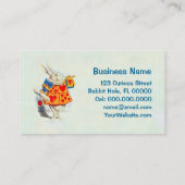 Das Kaninchen in der Alice im Wunderland - Visiten Visitenkarte (Rückseite)