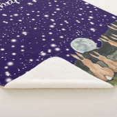 Das Kaninchen in der blauen Nacht der Mondnacht Sherpadecke (3/4)