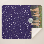 Das Kaninchen in der Blauen Nacht der Mondnacht Sherpadecke (Vorderseite (Horizontal))