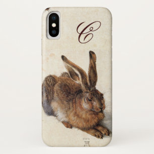 Das KANINCHEN (junger Hase) Monogramm iPhone X Hülle