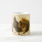 Das Kaninchen (Junghaar), Eichhörnchen und Eule Kaffeetasse (Mittel)