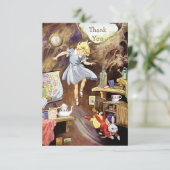 Das Kaninchen-Loch Danke-Baby-Dusche Einladung (Stehend Vorderseite)