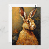 Das Kaninchen Postkarte (Vorne/Hinten)