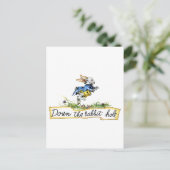 Das Kaninchenloch entlang Postkarte (Stehend Vorderseite)