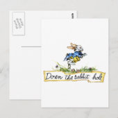 Das Kaninchenloch entlang Postkarte (Vorne/Hinten)