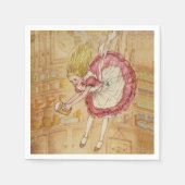 Das Kaninchenloch fallen Serviette (Vorderseite)