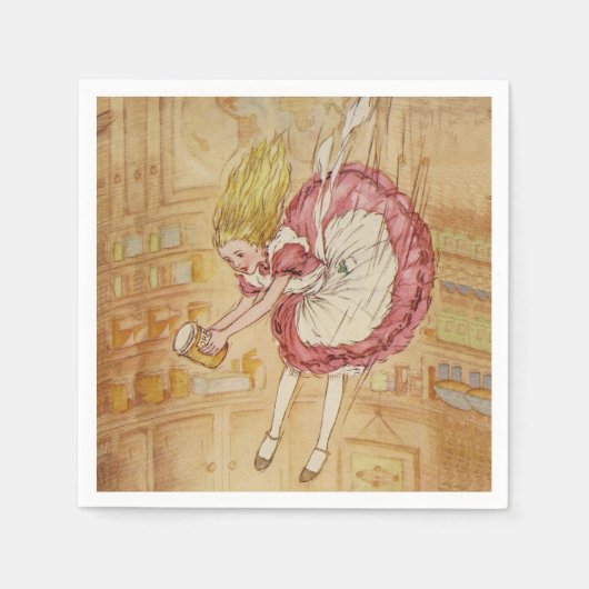 Das Kaninchenloch fallen Serviette (Vorderseite)