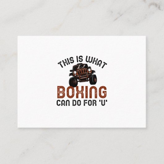 Das kann Boxen für Sie tun Visitenkarte (Vorderseite)