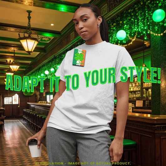 "Das kann man nicht kneifen!" Irish Flag zum Sankt Button