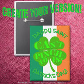 "Das kann man nicht kneifen!" Irish Flag zum Sankt Button