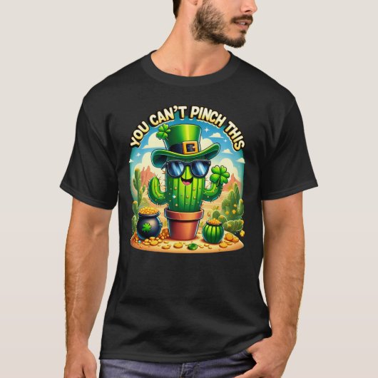 Das kann man nicht machen - St. Patrick's Day Cact T-Shirt (Vorderseite)