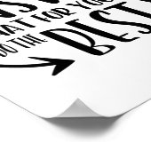 Das kann nicht beantworten, nur das Beste zu tun,  Poster (Ecke)