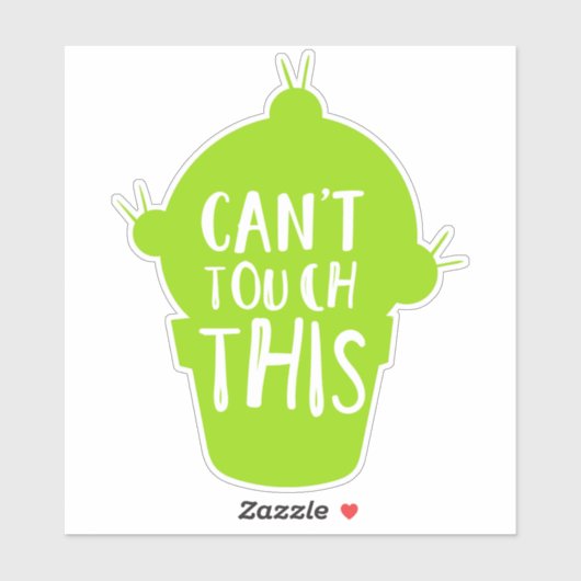 Das kann nicht Touch sein, Kakteen, Sukkulente, Pf Aufkleber (Blatt)