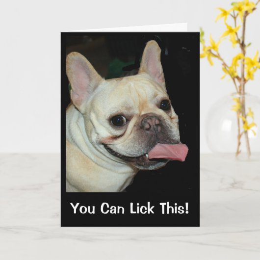 Das kannst du dir schmecken! Gute Besserung Karte (Gelbe Blume)