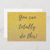 Das kannst du ganz machen! inspirierende Postkarte (Vorne/Hinten)