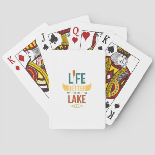 Das Kanu-Leben ist auf dem See Canoeing Geschenk Spielkarten