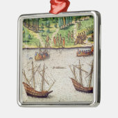 Das Kap von Florida und von Delphin-Fluss Ornament Aus Metall (Links)