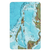 Das karibische (Karte) Magnet (Vertikal)