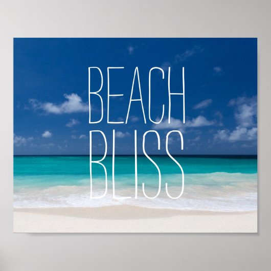 Das karibische Tropenparadies Beach Bliss Poster (Vorne)