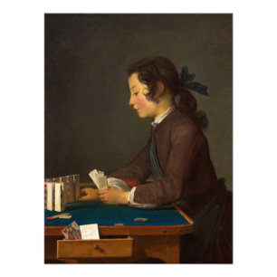 Das Kartenhaus von Jean Simeon Chardin Fotodruck