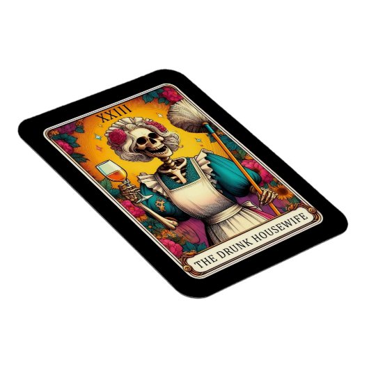 Das Kartenmagazin der Betrunkenen Hausfrau Tarot Magnet (Rechte Seite)