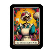 Das Kartenmagazin der Betrunkenen Hausfrau Tarot Magnet (Vertikal)
