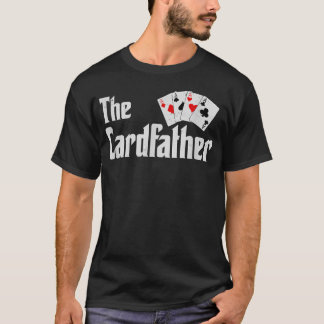 Das Kartenvater-Poker-Spiel Karten spielender Vate T-Shirt
