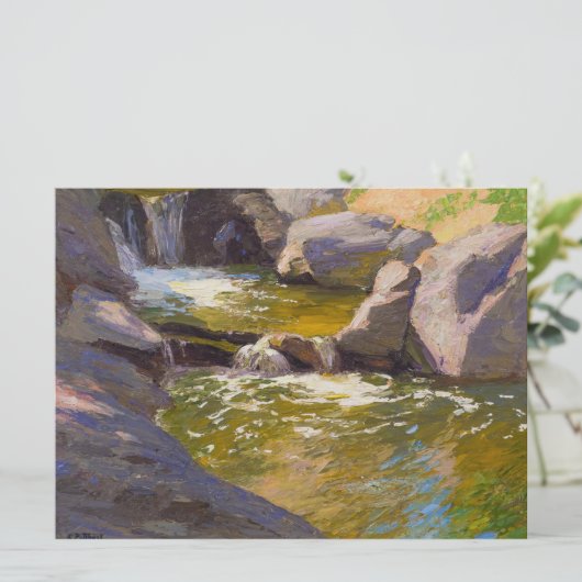 Das Kaskadengewässer Karte (Stehend Vorderseite)