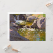 Das Kaskadengewässer Karte (Vorderseite/Rückseite Beispiel)