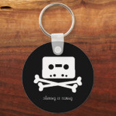 Das Kassettenband Pirate Bay Schlüsselanhänger (Vorderseite)