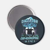 Das katastrophale Funny Cat Design Magnet (Vorderseite/Rückseite)