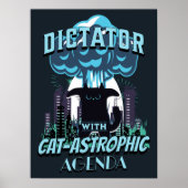 Das katastrophale Funny Cat Design Poster (Vorne)