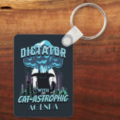 Das katastrophale Funny Cat Design Schlüsselanhänger (Rückseite)