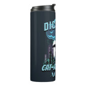 Das katastrophale Funny Cat Design Thermosbecher (Nach links gedreht)