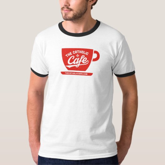 Das katholische Café-Tassen-T-Shirt T-Shirt (Vorderseite)