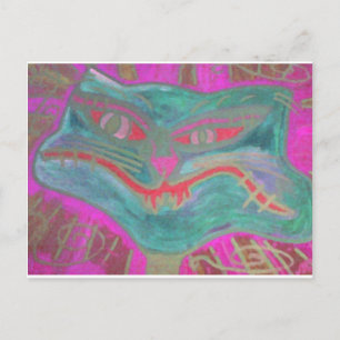 Das Kätzchen, das zu viel wusste Postkarte