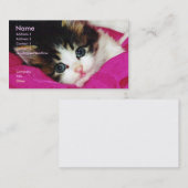 Das Kätzchen-Geschäfts-Karte der Welt niedlichste Visitenkarte (Vorne/Hinten)