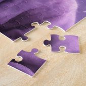 Das Kätzchen in einem Lila Hoodie Puzzle (Seite)