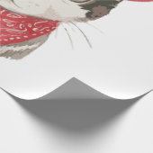 Das Katze-Vasel zeichne mit einem Hattier Geschenkpapier (Ecke)