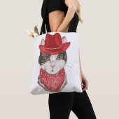 Das Katze-Vasel zeichne mit einem Hattier Tasche (Von Nahem)