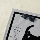 Das Katzen Handtuch grau (Beispiel)