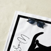 Das Katzen-Handtuch Strandtuch (Beispiel)