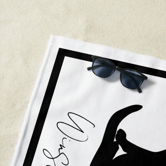 Das Katzen-Handtuch Strandtuch (Beispiel)