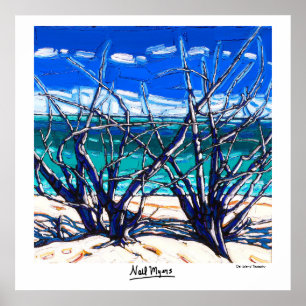 Das Katzen-Insel-Tapisserie-Plakat Poster