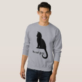 Das Katzen-Typ-Shirt Sweatshirt (Vorne ganz)