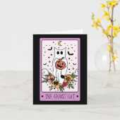 Das katzenartige Tarot Ghost Halloween Pumpkin Cat Karte (Gelbe Blume)