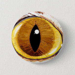 Das Katzenauge gemaltes Button