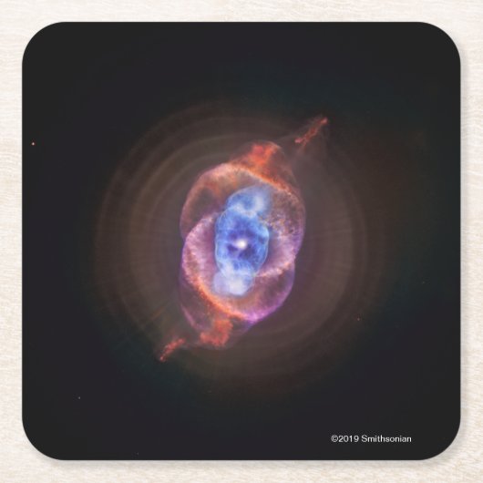 Das Katzenauge Rechteckiger Pappuntersetzer (Vorderseite)